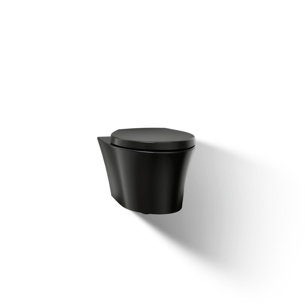 Kohler K-31539-7 Veil Wall-Hung Dula Flush Toilet, Black - Amazon.com